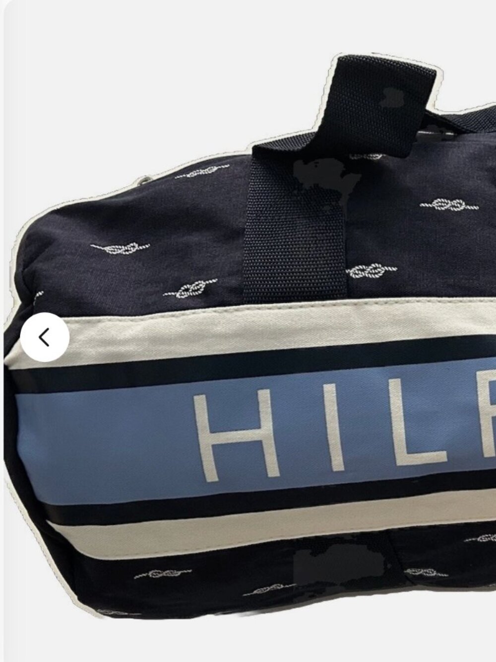 Tommy Hilfiger Duffel Bag Navy Blue Logo Large 21”L X 12”H X 10”D